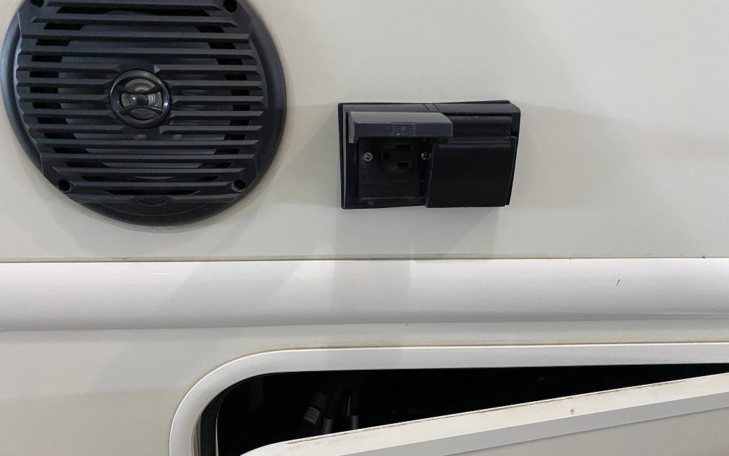 2018 Thor Ace 30.4 Motor Home Exterior 110-volt receptacle
